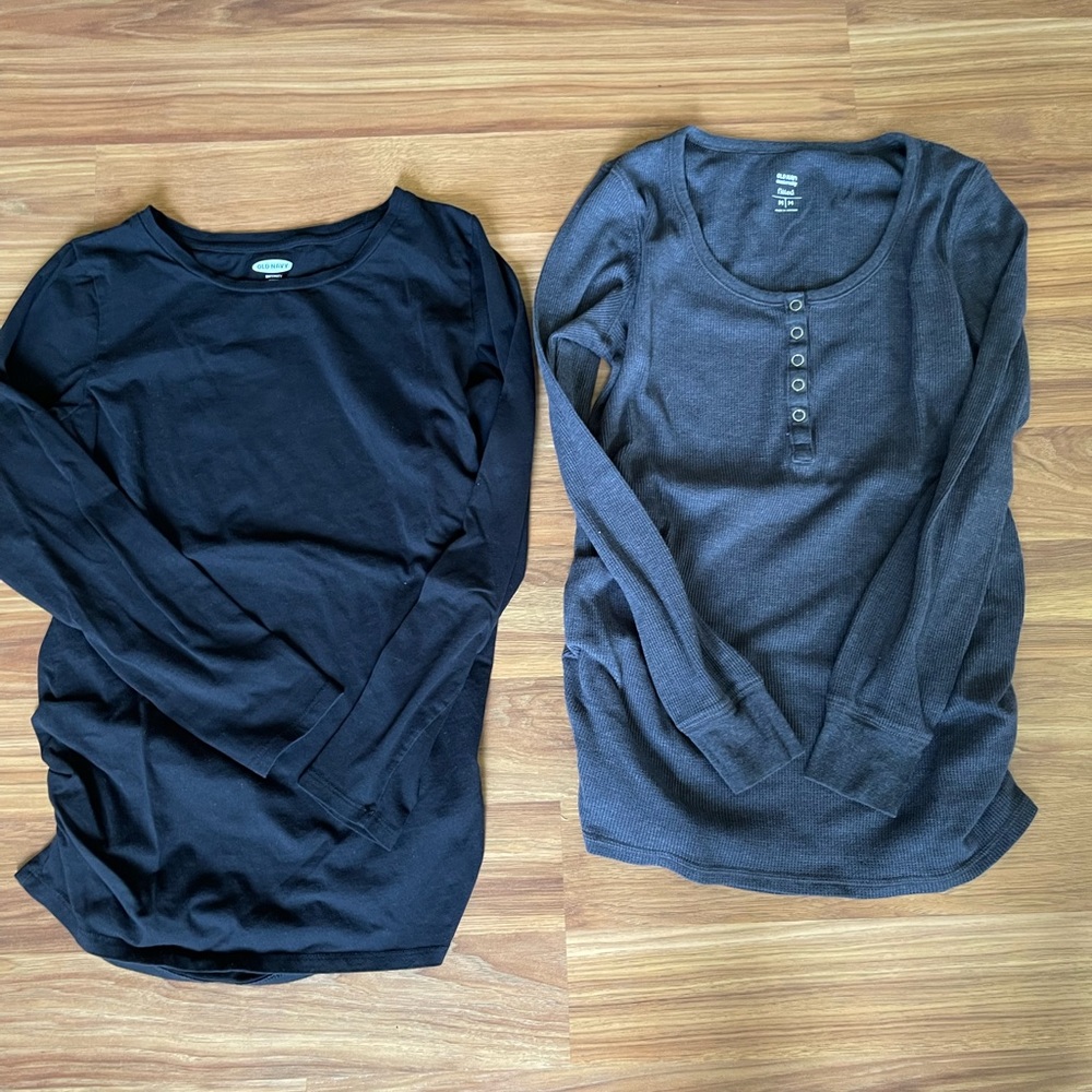 Maternity long sleeve tops